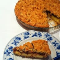 Cake crumble crema pasticcera e nutella