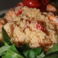 Couscous with shrimp