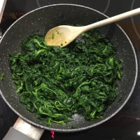 Meatballs with spinach and potatoes step 2