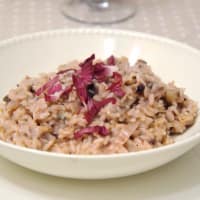 Risotto with radicchio and gorgonzola