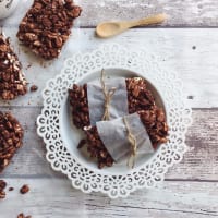 Barrette di farro soffiato al cioccolato Barrette di farro soffiato al cioccolato