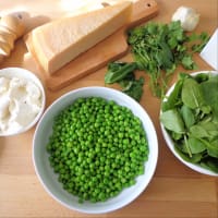 Quiche with peas, spinach, walnuts and ricotta step 4