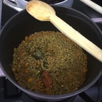 Lentil sauce step 1