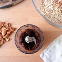 Cookies with prunes, almonds and oatmeal step 1