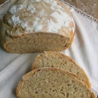 Pane senza impasto con lievito madre