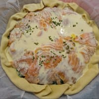 Salmón y espinacas quiche paso 4