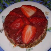 Torta con las fresas