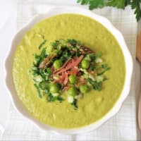 Crema di asparagi e piselli