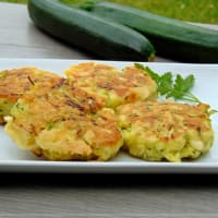 Courgette fritters of zucchini