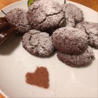 Coconut and chocolate biscuits