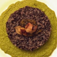Venus crema de arroz de espárragos y camarones crujientes Venus crema de arroz de espárragos y camarones crujientes