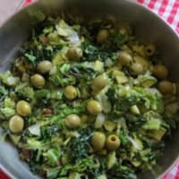 Spring vegetables in sour reddish green