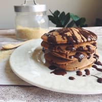 Lactose free cocoa pancakes