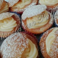 Nubes de manzana con crema pastelera