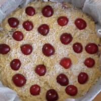 Coconut Cake And Cherries step 5