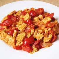 Tempeh Tomatoes Quickly