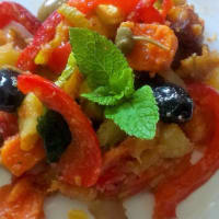 Caponata in sour taste