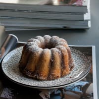 Marmoted donut without butter