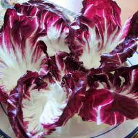 Radicchio con salmone e mozzarella step 1