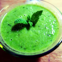 Cold mint pea cream