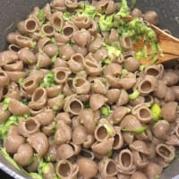 Pasta y calabacín con olor a limón paso 4