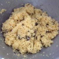 Coconut cookies and chocolate scents with orange scent step 6