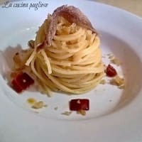 Espaguetis con pan rallado Espaguetis con pan rallado
