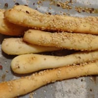En sésamo palitos de pan sin gluten En sésamo palitos de pan sin gluten