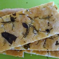 Focaccia with gluten-free teff flour