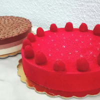 Mousse de frambuesa roja Mousse de frambuesa roja