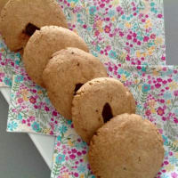 Biscuits with oatmeal and chocolate flakes step 7