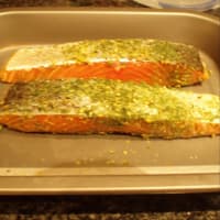 Salmon in herbal crust step 5