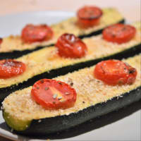 Light oven baked zucchini