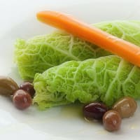 Cabbage rolls with Olive Taggiasca