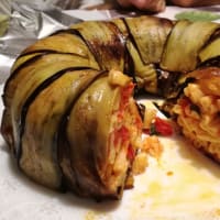 Timballo di pasta melanzane e basilico