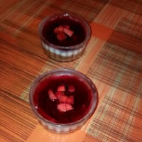 Cheesecake for single berry fruit, spoon