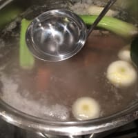 caldo de carne. Cómo hacerlo. paso 2