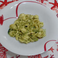 Frijoles orecchiette Al Pesto Verde ... !!!