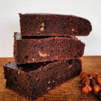 Brownies fit to hazelnuts.