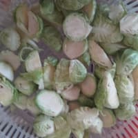 Brussels sprouts in sour taste step 1