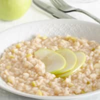 Risotto al Porto con mela verde