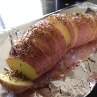 Baked potato with lemon step 1