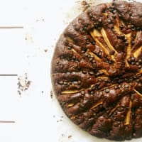 Chocolate and pear cake