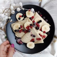 Crêpes de proteína de vainilla