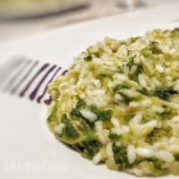 risotto de repollo y parmesano