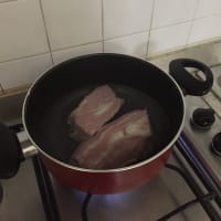 Veal soup and topinambur step 1