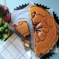 Cioccopera torta con almendras