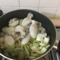 sopa de verduras con sepia paso 5