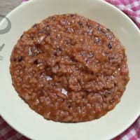 Risotto con radicchio y tomates cherry