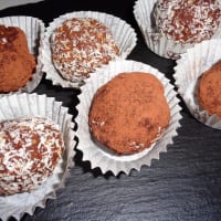 Praline con cioccolato fondente e nutella